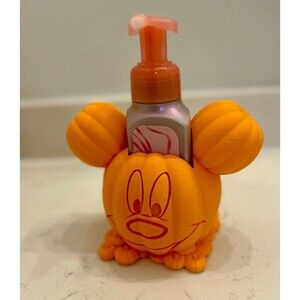 Bath and body works mickey mouse pumpkin hand soap holder